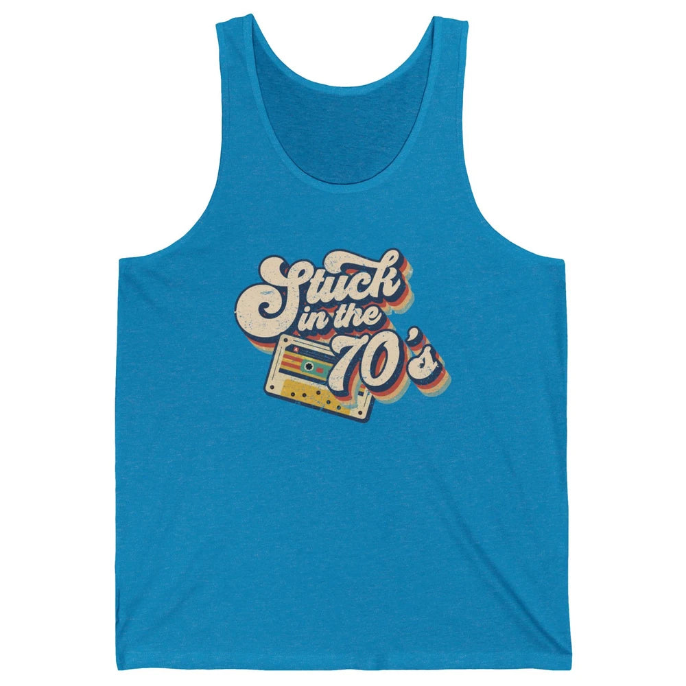 Retro Made In The 70s Stuck In The 70's 1970s Birthday Day Unisex Jersey Tank