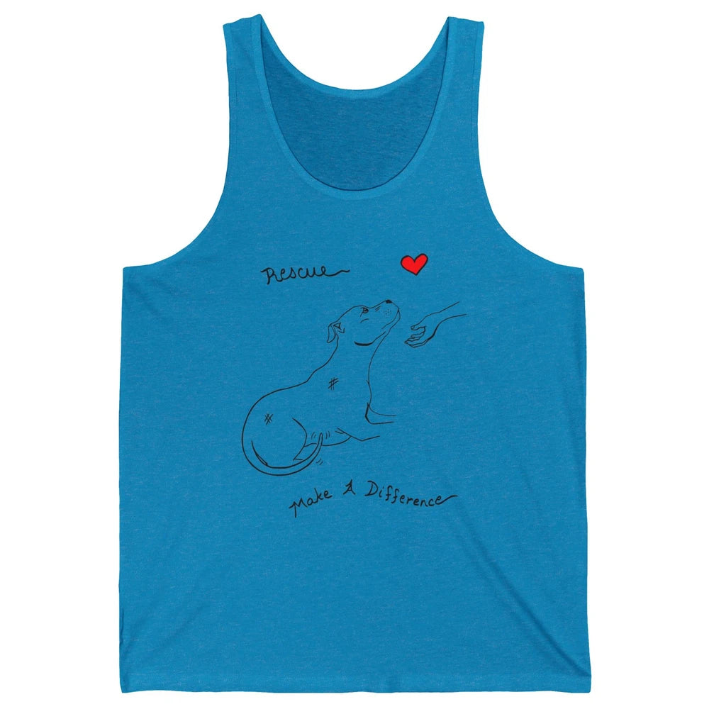 Pitbull Dog Rescue Adopt Dont Shop Foster Animal Pet Rescuer Unisex Jersey Tank