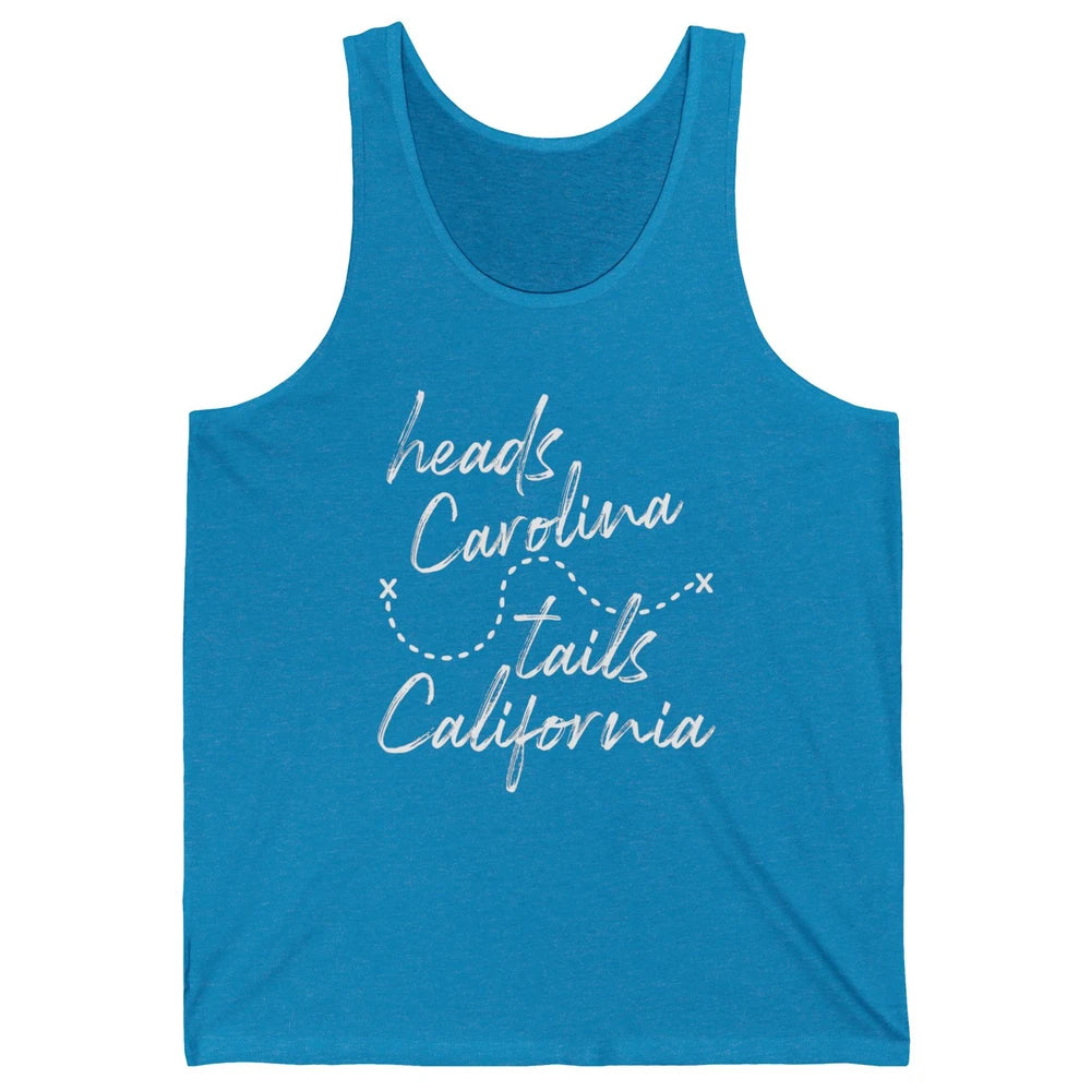 Retro 90s Heads Carolina Tail California Beach Summer Travel Unisex Jersey Tank