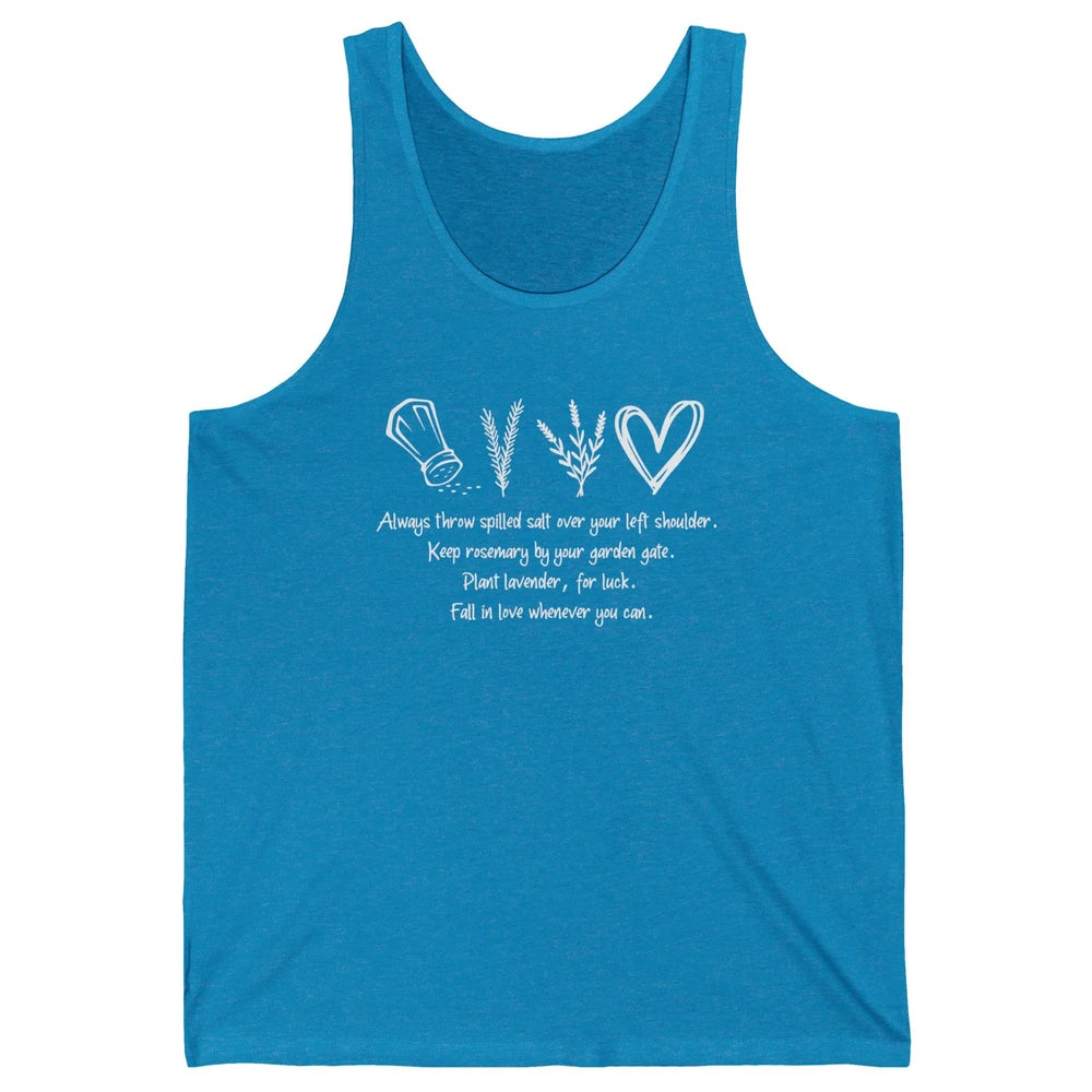 Practical Magic Witch Gardening Card Gardeners Plant Lovers Unisex Jersey Tank