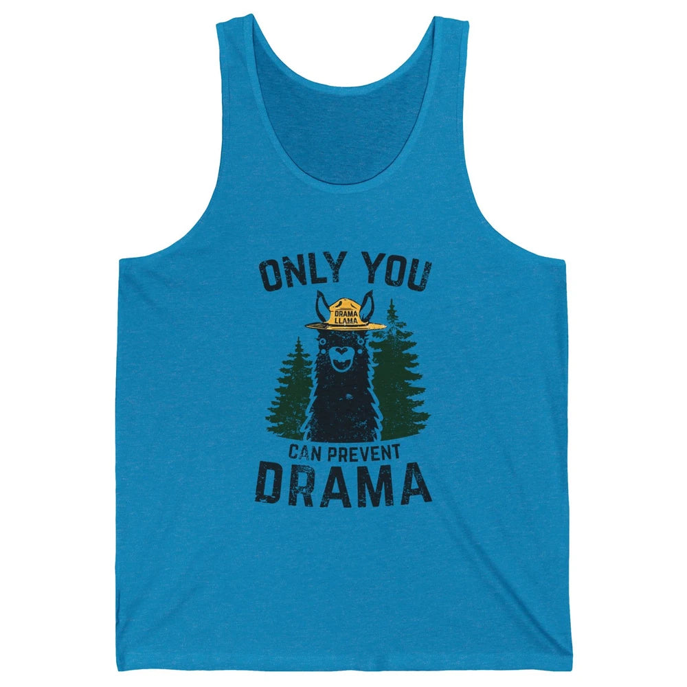 Funny Drama Llama Only You Can Prevent Drama Sarcastic Lover Unisex Jersey Tank