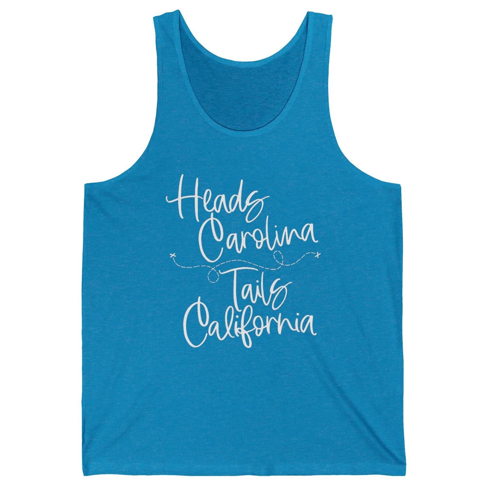 Retro 90s Heads Carolina Tail California Beach Summer Travel Unisex Jersey Tank