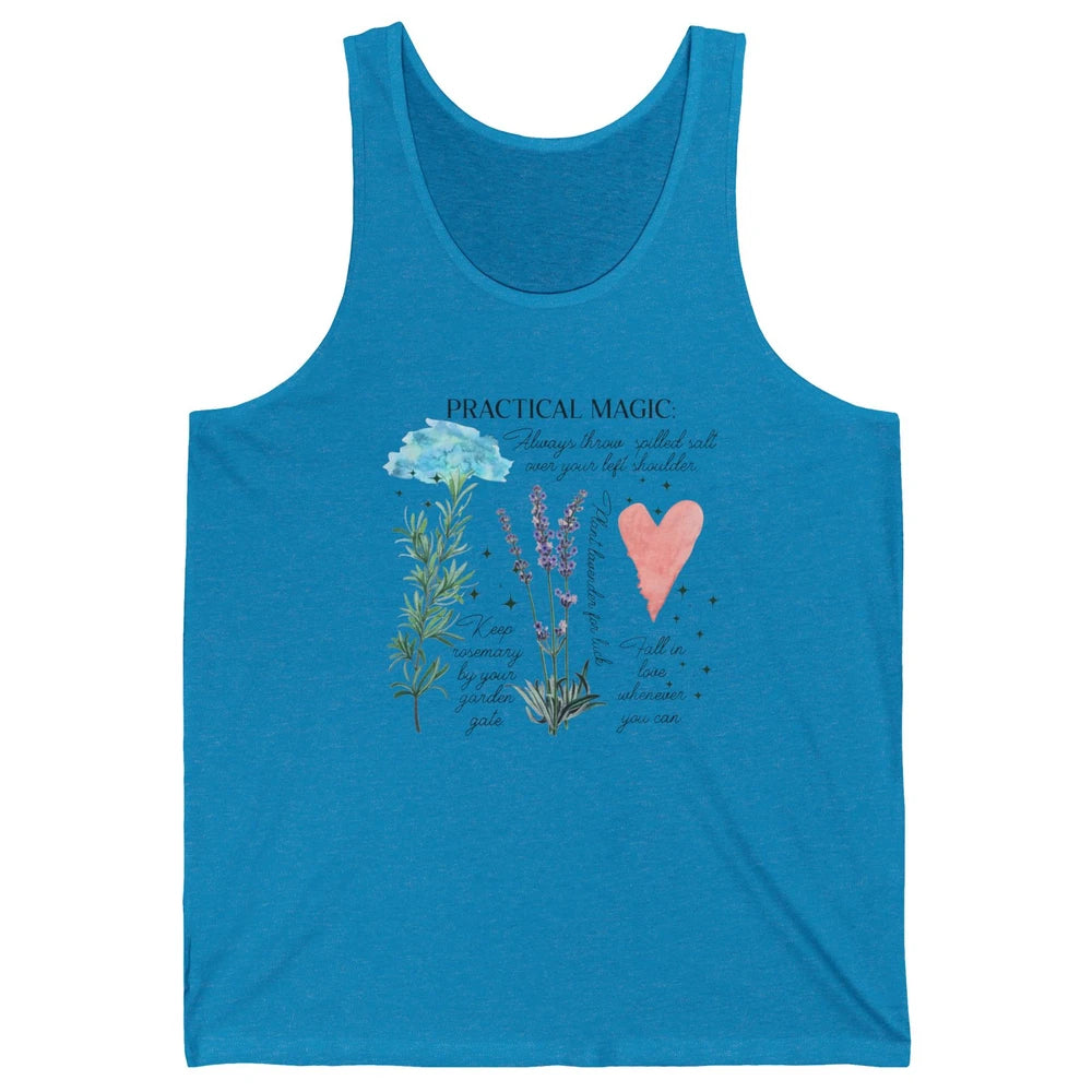 Practical Magic Witch Gardening Card Gardeners Plant Lovers Unisex Jersey Tank