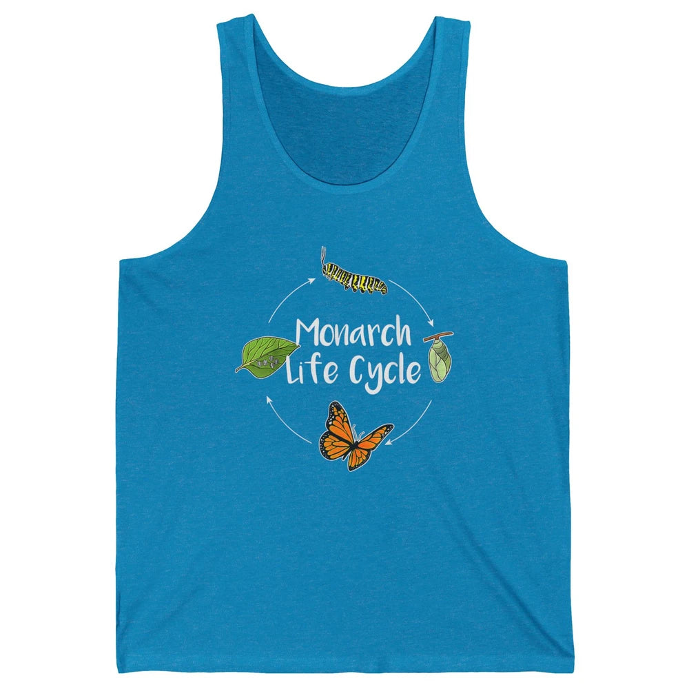 Monarch Life Cycle Cute Butterfly Caterpillar Humor Animal Unisex Jersey Tank