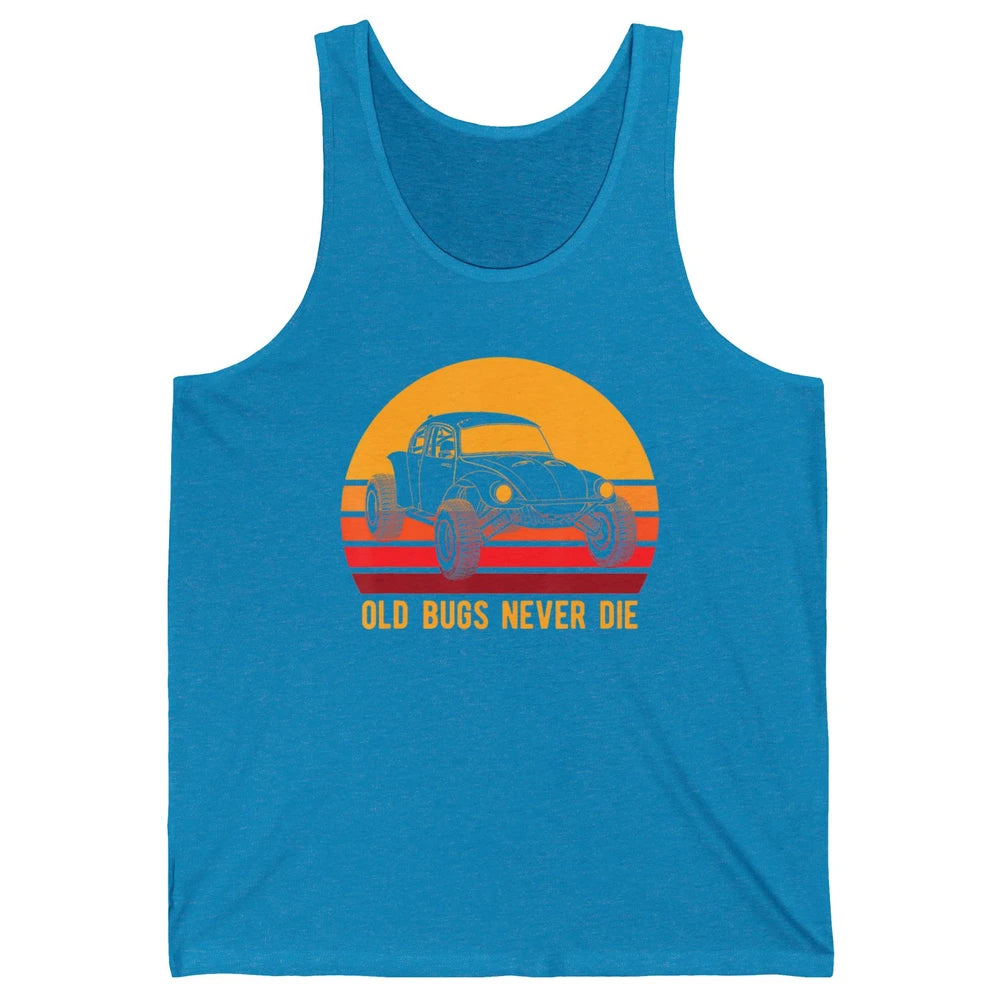 Old Bugs Never Die Retro 70s Mud Rider UTV ATV SXS Offroad Unisex Jersey Tank