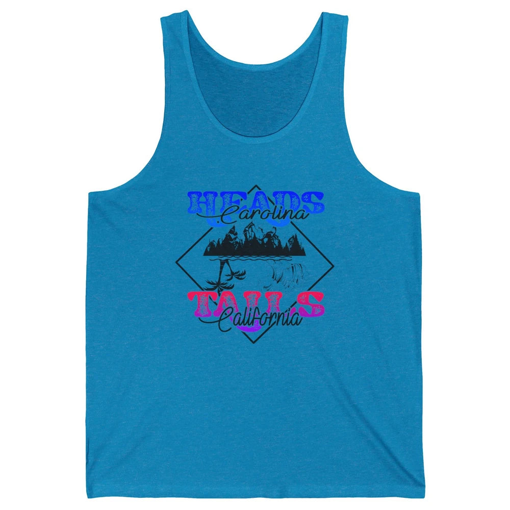 Retro Heads Carolina Tails California Western Summer Beach Unisex Jersey Tank