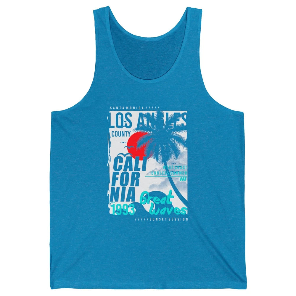 Retro Los Angeles California West Coast Endless Summer 1993 Unisex Jersey Tank