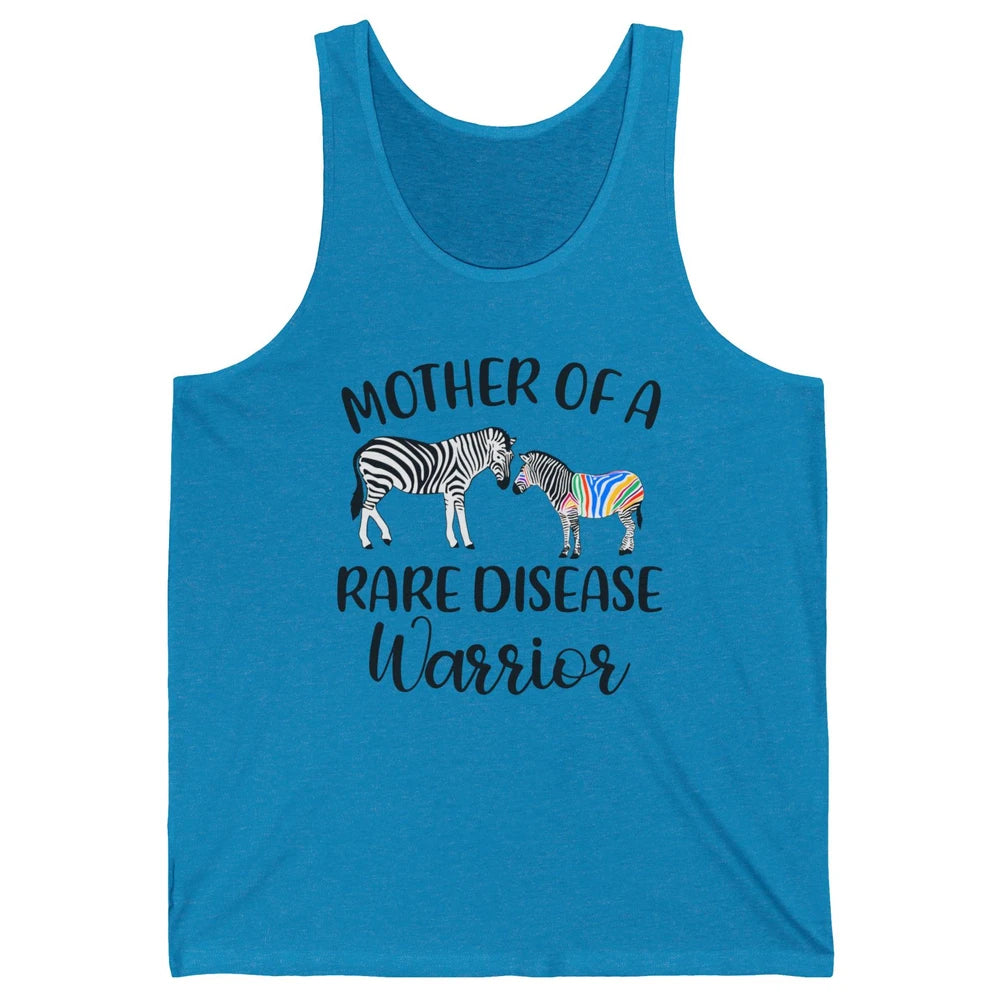 Mother Of A Rare Disease Warrior Zebra Rare Disease Mom Unisex Jersey Tank