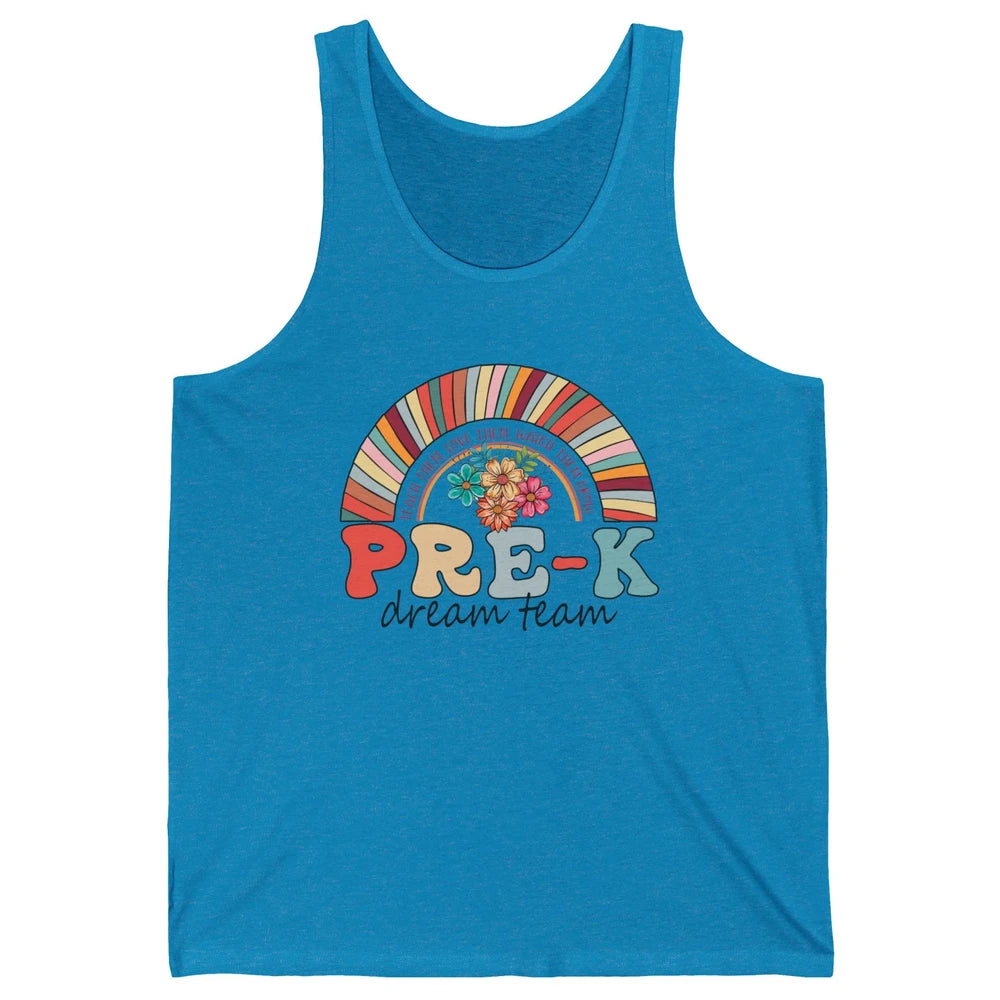 Pre-K Dream Team Rainbow Kinder Pre-K Teacher Back to School Unisex Jersey Tank