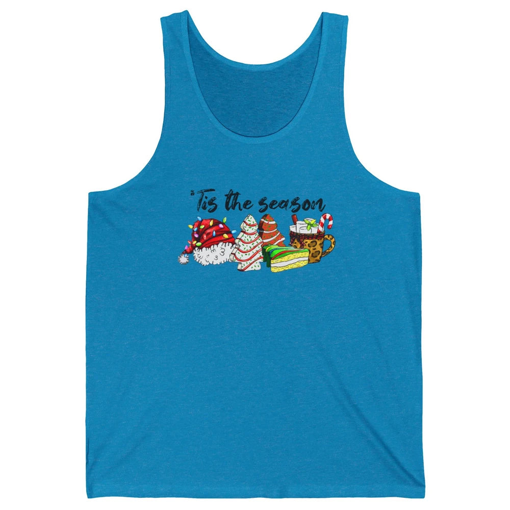 Funny Christmas Tree Tis The Season Cakes Parody Baking Gift Unisex Jersey Tank