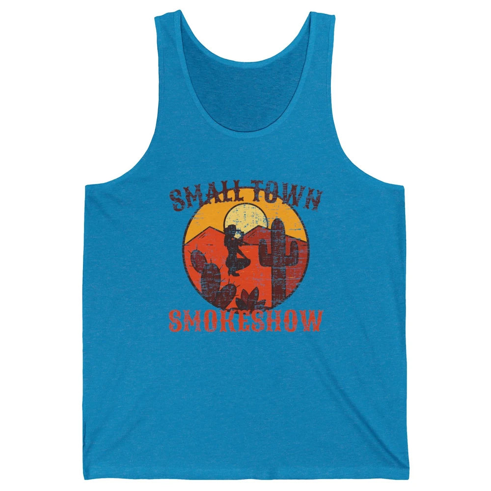 Retro Cowgirl Desert Small Town Smokeshow Western Country Unisex Jersey Tank