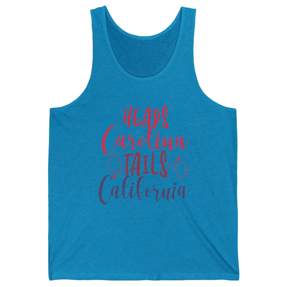 Heads Carolina Tail California Western Summer Beach Paradise Unisex Jersey Tank