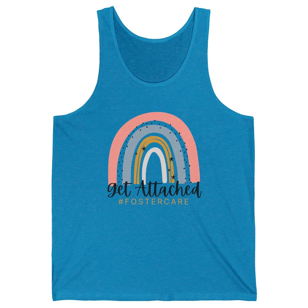 Rainbow Foster Care Parents Get Attached Adoption Foster Mom Unisex Jersey Tank