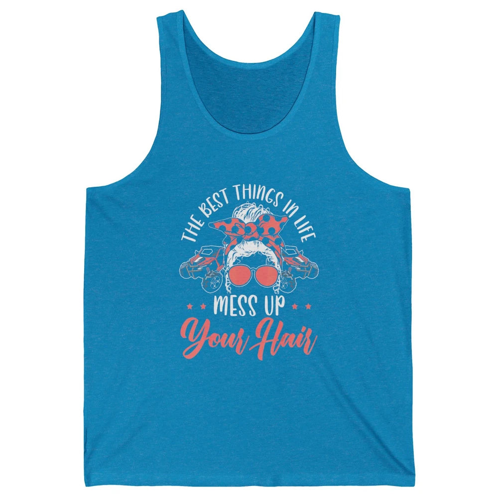 Messy Up Your Hair Women Mud Rider UTV Retro ATV SXS Offroad Unisex Jersey Tank