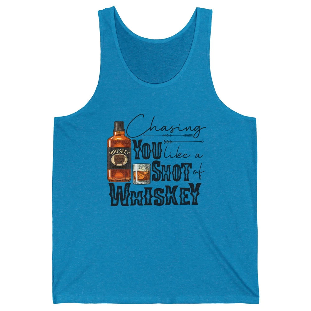 Retro Chasing You Like A Shot Of Whiskey Western Country Unisex Jersey Tank