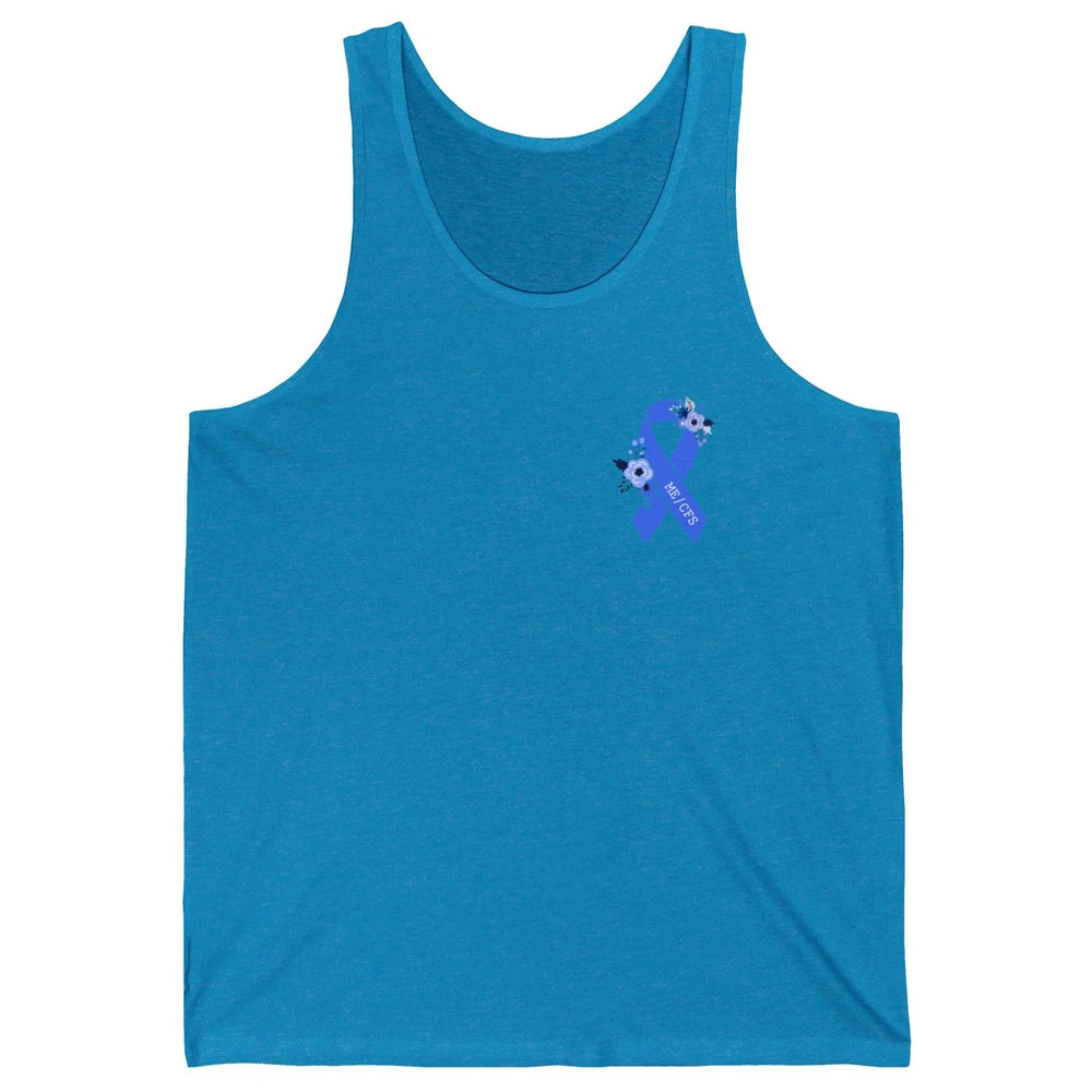 ME/CFS Chronic Fatigue Syndrome Awareness Ribbon Pocket Size Unisex Jersey Tank
