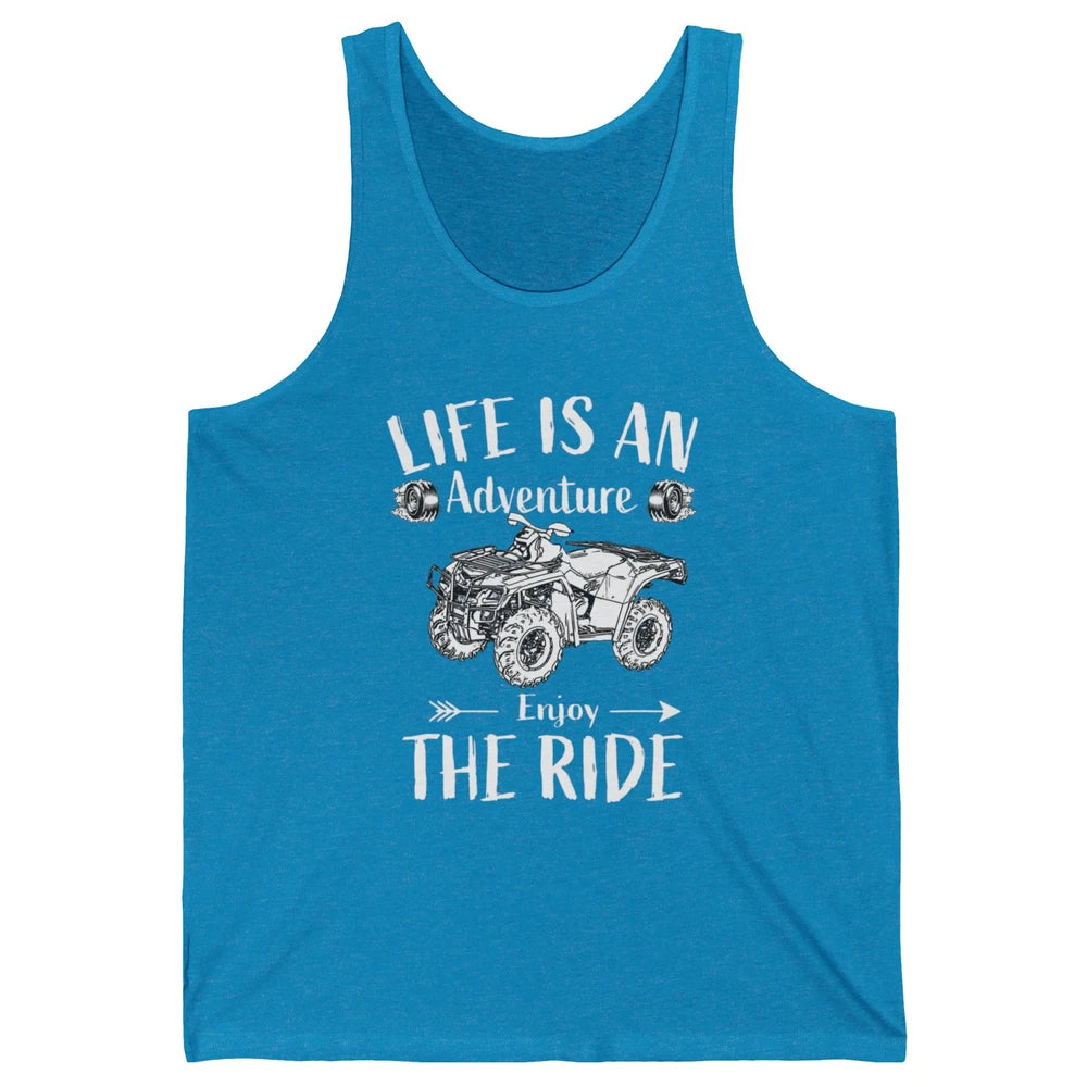 Retro Enjoy The Ride ATV Rider UTV Mud Riding SXS Offroad Unisex Jersey Tank