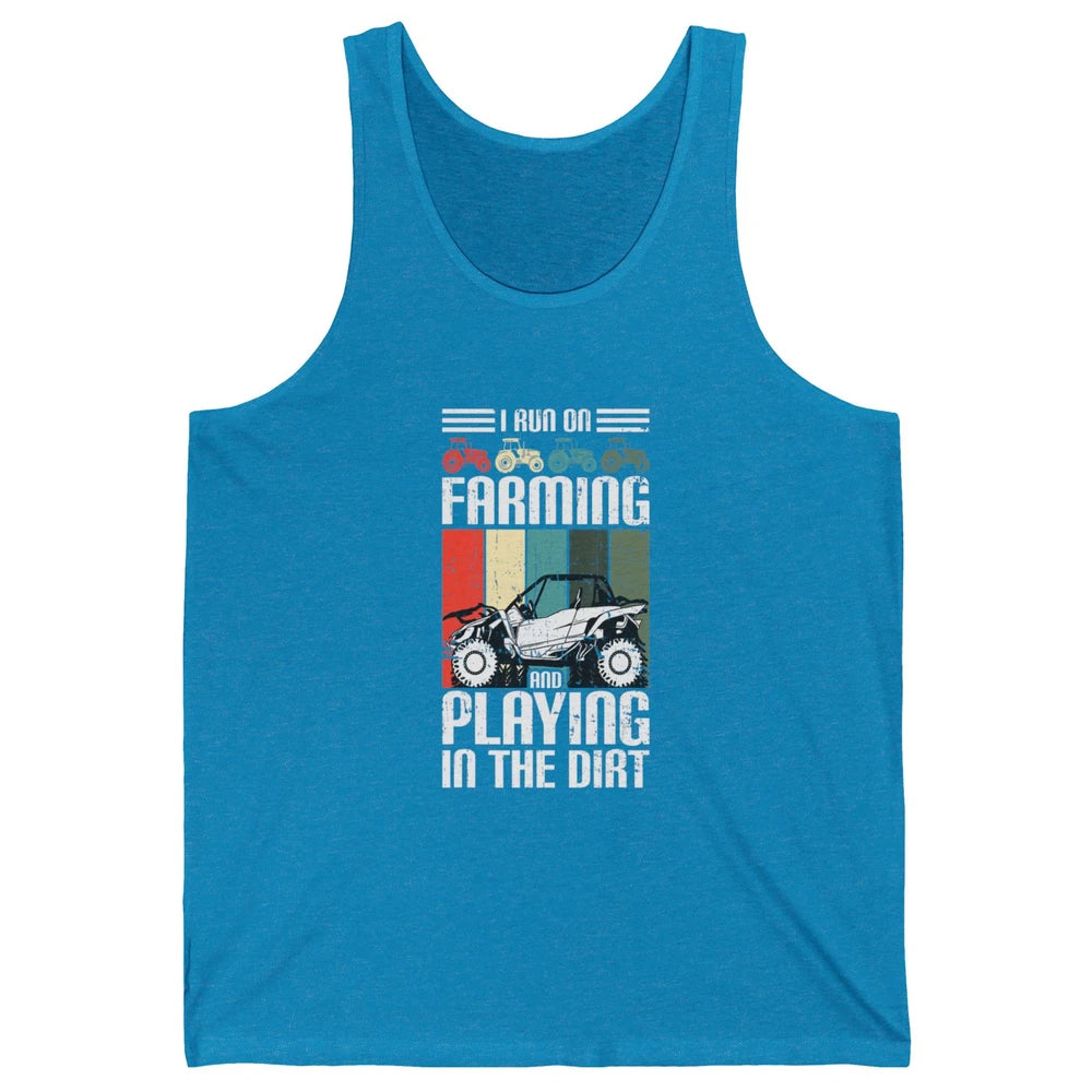 Retro Play In Dirt UTV Mud Riding Dirty SXS Rider Offroad Unisex Jersey Tank
