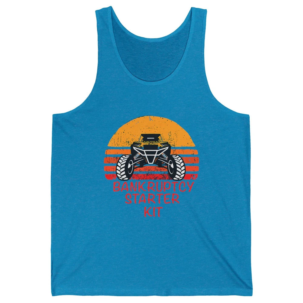 Retro Bankruptcy Starter Kit Mud Ride UTV SXS Offroad Racer Unisex Jersey Tank