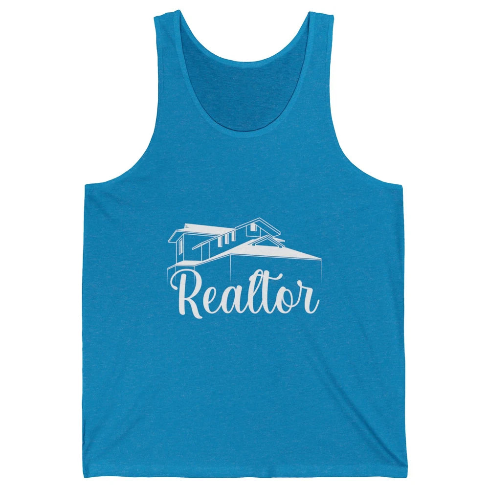 Real Estate Realtor Be There For You House Agent Close Deal Unisex Jersey Tank