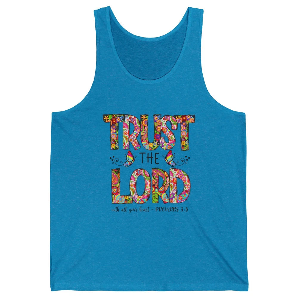 Prayer Bible Verse Religious Trust The Lord Jesus Christian Unisex Jersey Tank