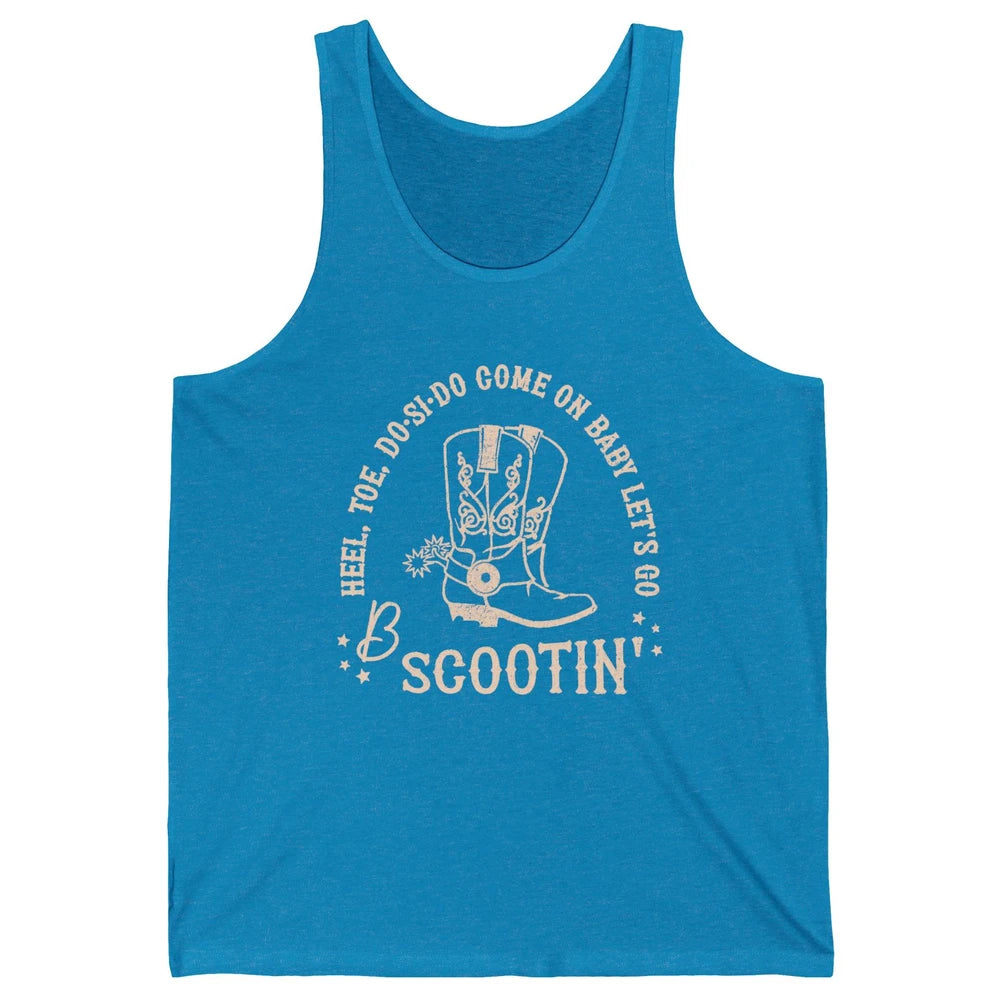 Retro Cowboy Come On Boot Scootin' Boogie Western Country Unisex Jersey Tank