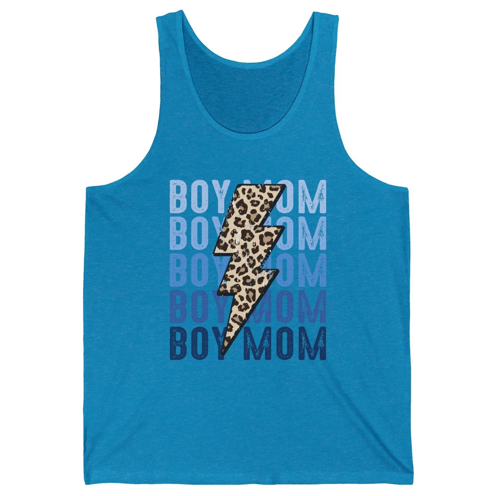 Retro Leopard Boy Mom Lightning Bolt Western Country Mama Unisex Jersey Tank