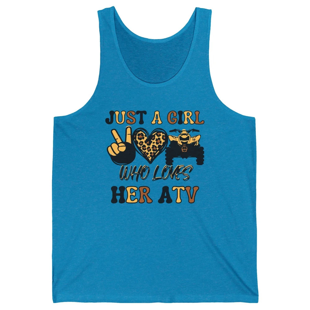 Just A Girl Who Loves Her ATV Riding Off Road SXS Life Unisex Jersey Tank