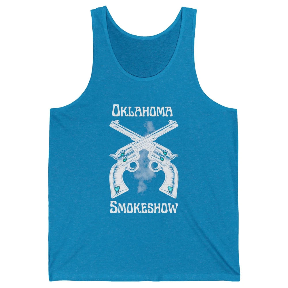 Retro Cowgirl Oklahoma Smokeshow Western Country Small Town Unisex Jersey Tank