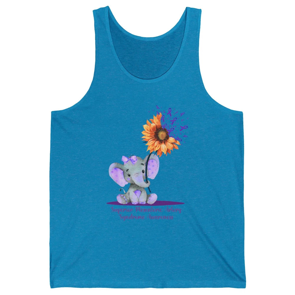 Superior Mesenteric Artery Syndrome Baby Elephant Sunflower Unisex Jersey Tank
