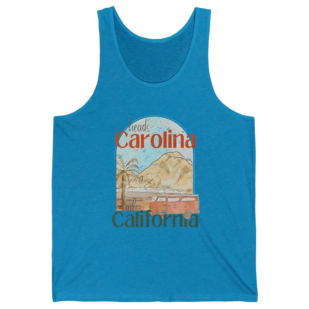 Retro Heads Carolina Tails California Western Country Summer Unisex Jersey Tank