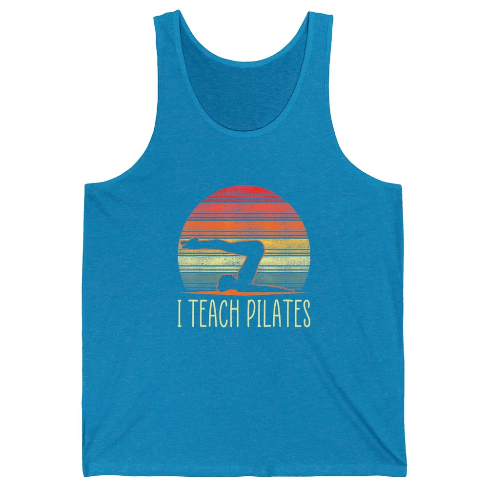 Retro Instructor Teacher Gym Teach Pilates Workout Fitness Unisex Jersey Tank