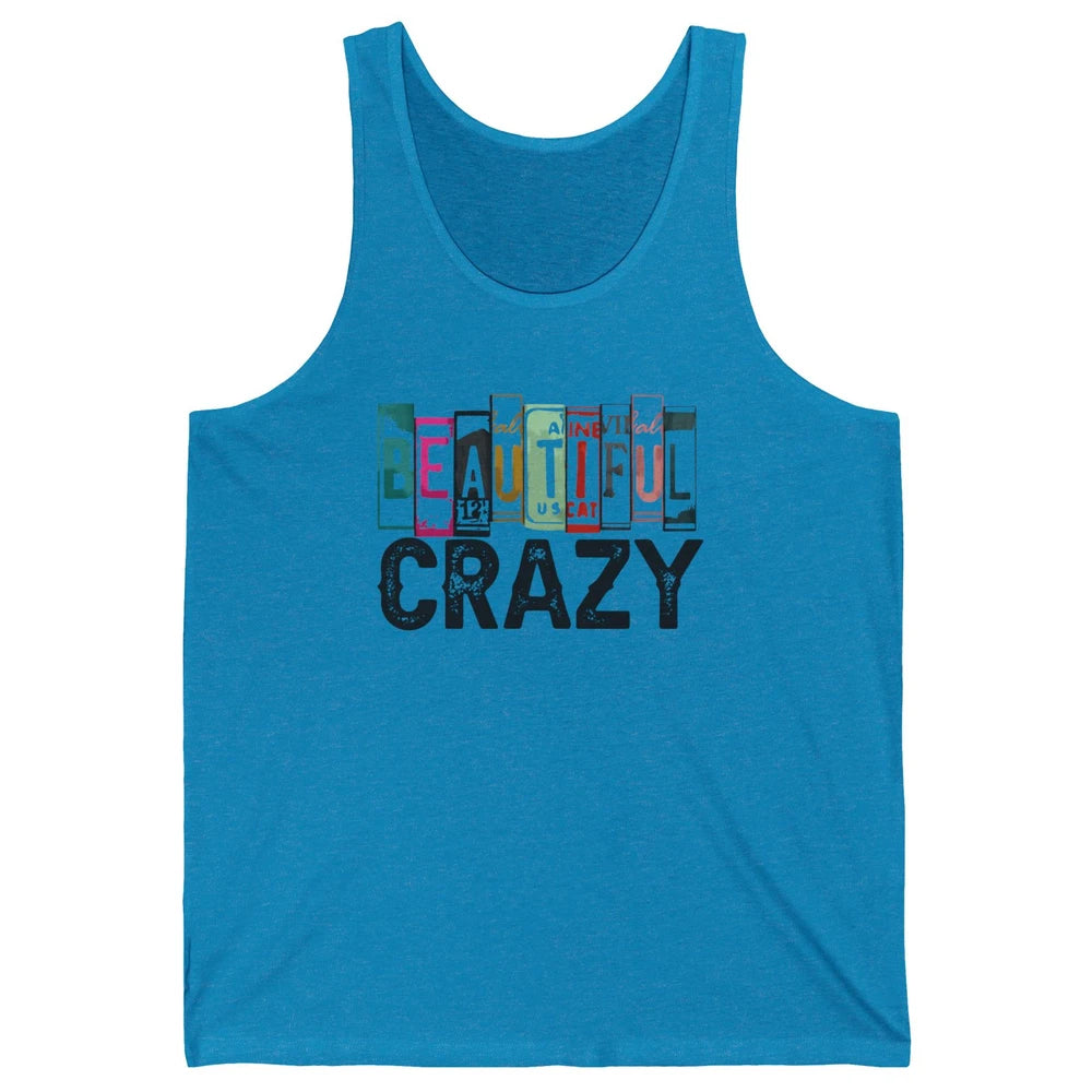 Retro Cowgirl Beautiful Crazy Western Country Cowgirl Unisex Jersey Tank