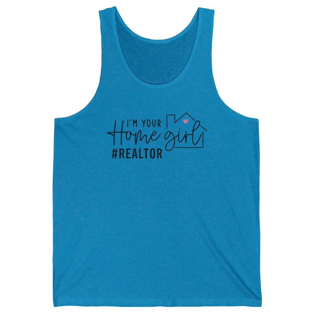 Realtor Life Home Girl Real Estate Agent Housing Investment Unisex Jersey Tank