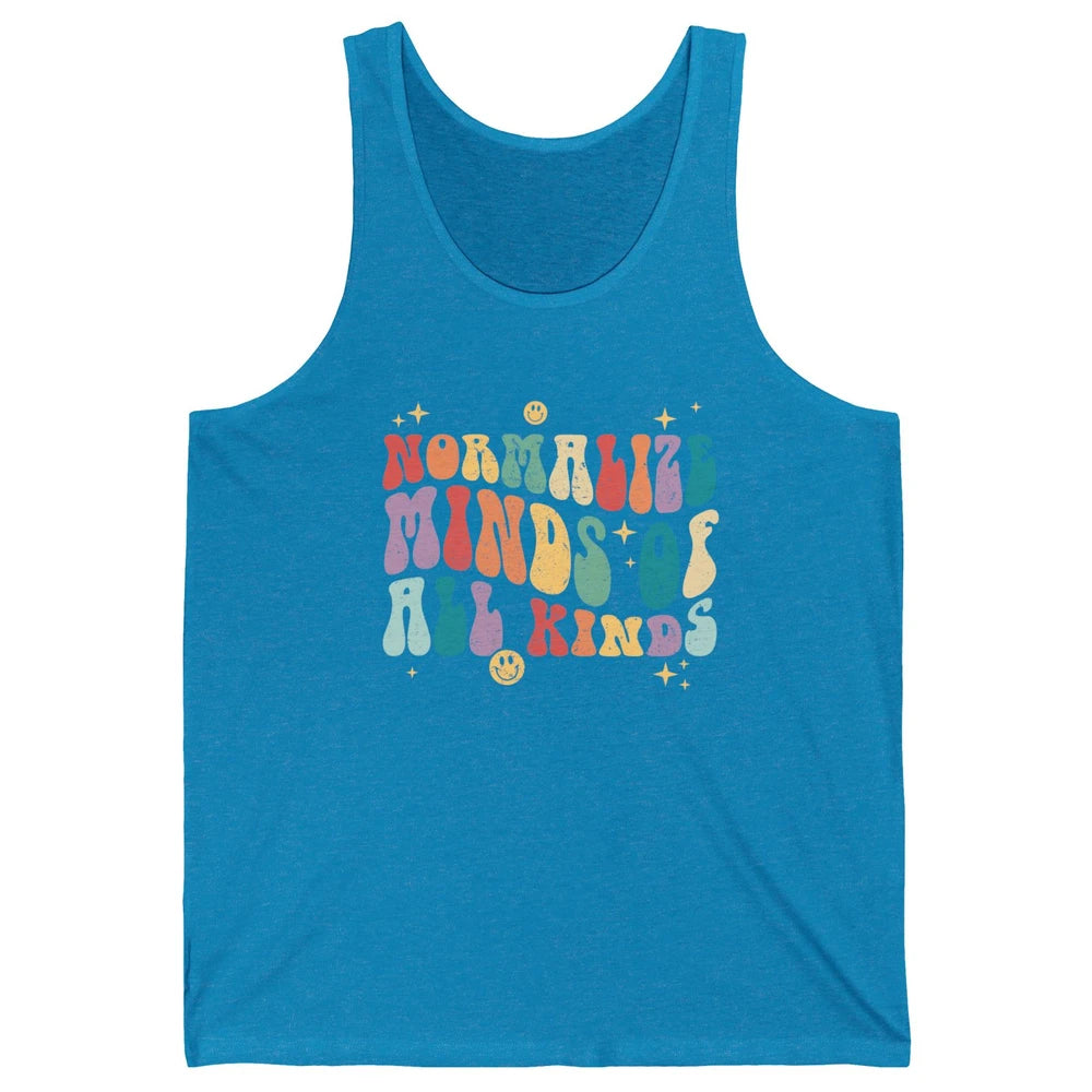 Retro Autism Normalize Minds Of All Kinds Neurodiversity Unisex Jersey Tank