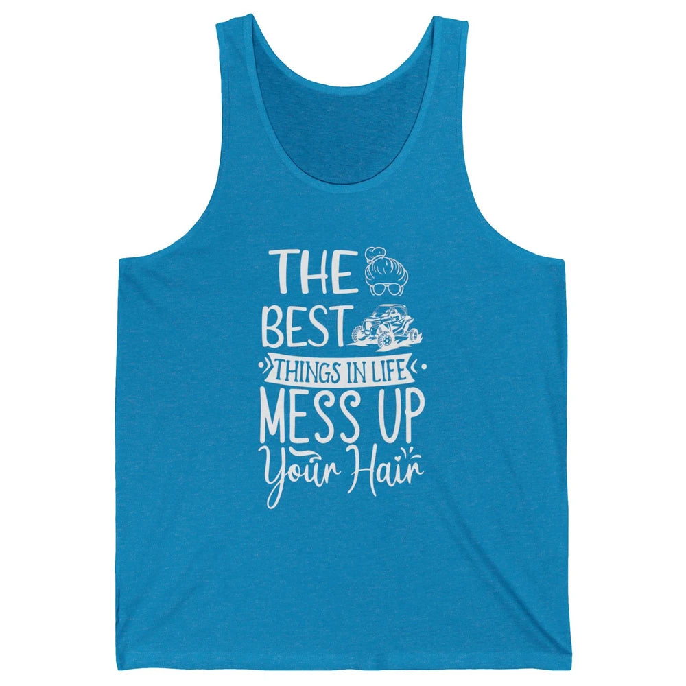 Messy Up Your Hair Women Mud Rider UTV Retro ATV SXS Offroad Unisex Jersey Tank
