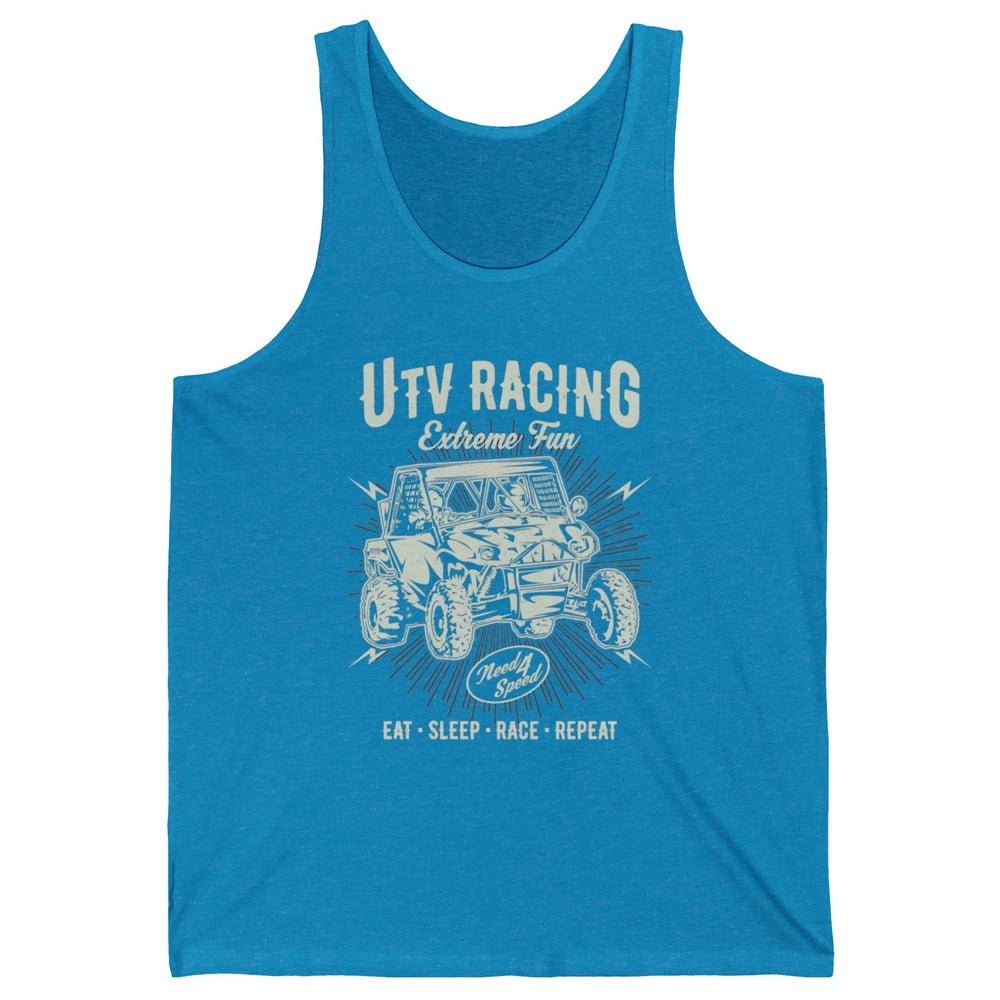 Retro Fun UTV Racing Limit Mud Riding Dirt SXS Rider Offroad Unisex Jersey Tank
