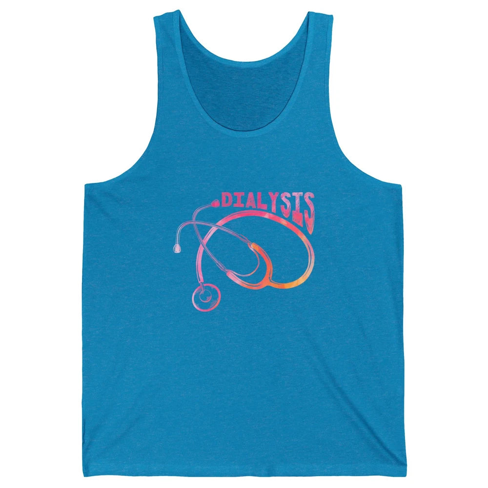 Nephrologist Dialysis Tech Nurse Stethoscope Kidney Nursing Unisex Jersey Tank