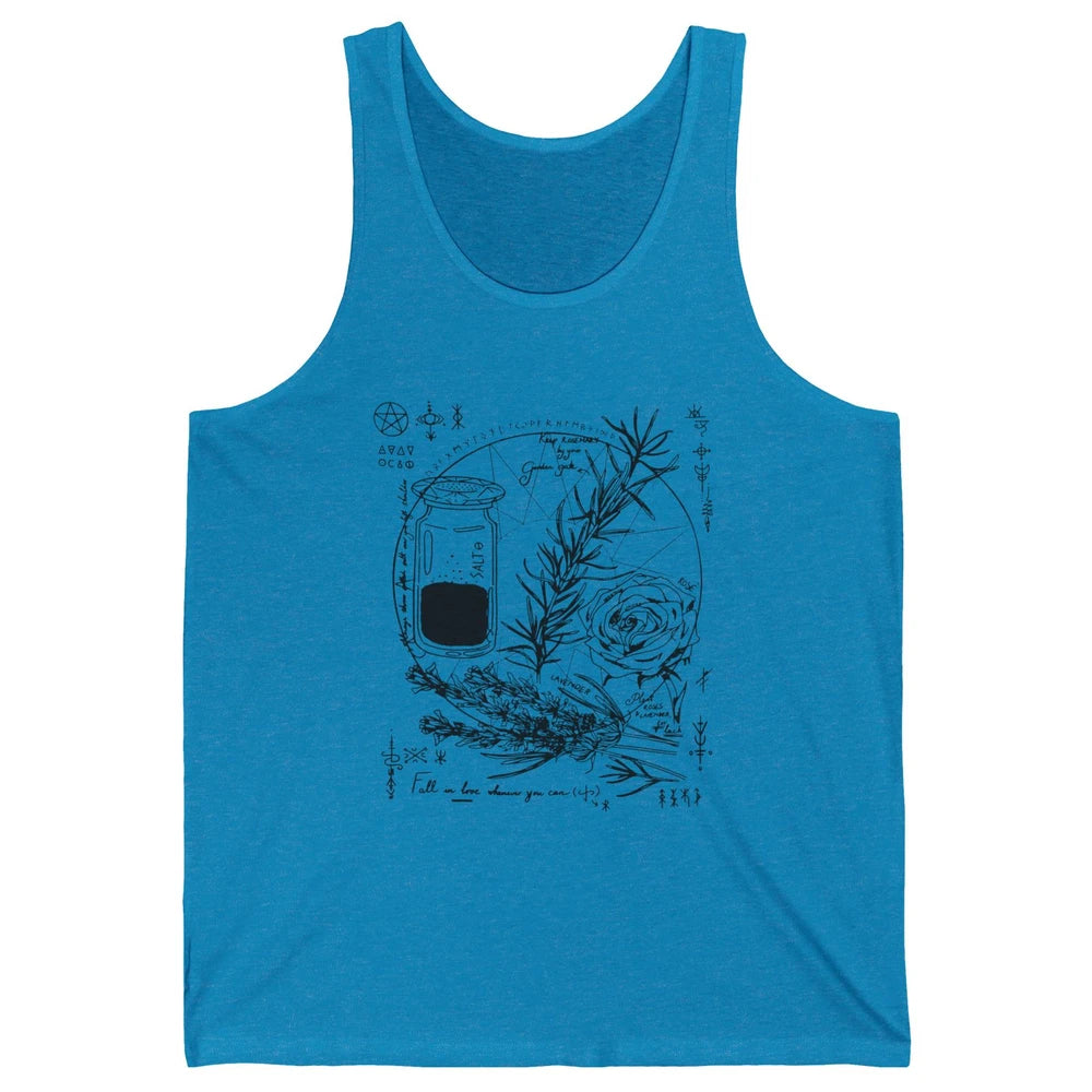 Practical Magic Witch Gardening Card Gardeners Plant Lovers Unisex Jersey Tank