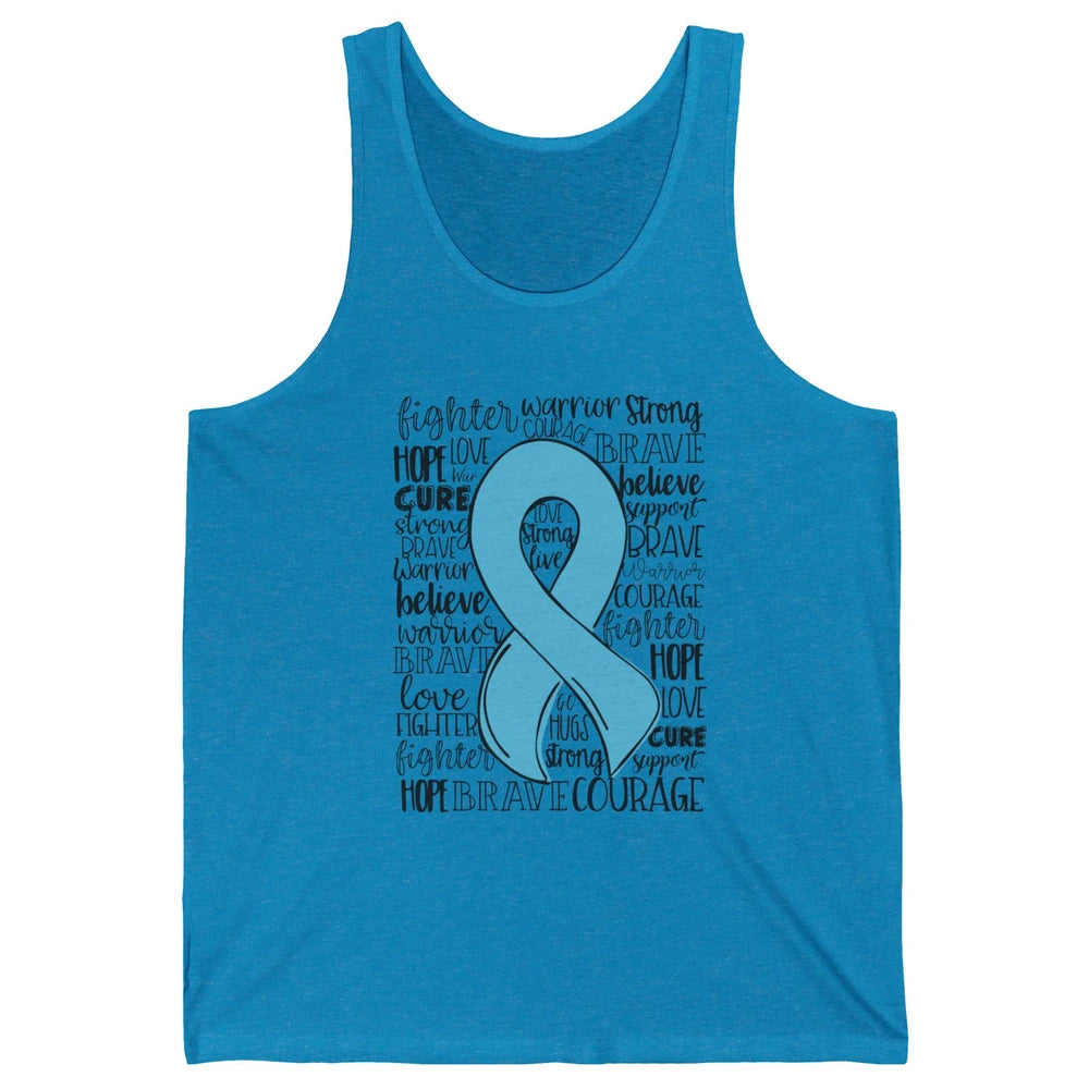 POTS Postural Orthostatic Tachycardia Ribbon Hope Love Cure Unisex Jersey Tank