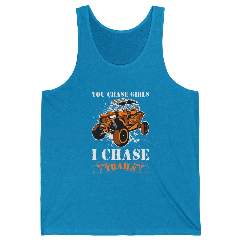 Retro Chase Trails Mud Rider Dirty UTV SXS Rider Offroad Unisex Jersey Tank