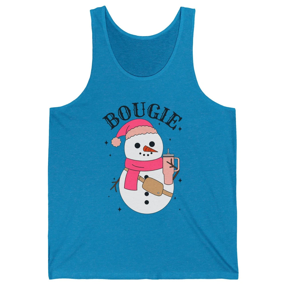 Funny Christmas Boo-jee Snowman Bougie Christmas Winter Unisex Jersey Tank