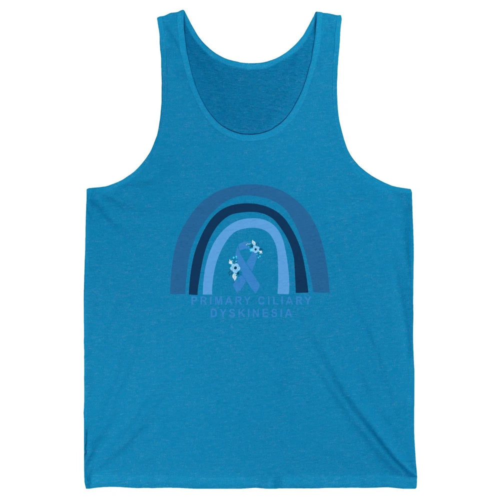 Primary Ciliary Dyskinesia Blue Rainbow Respiratory Diseases Unisex Jersey Tank