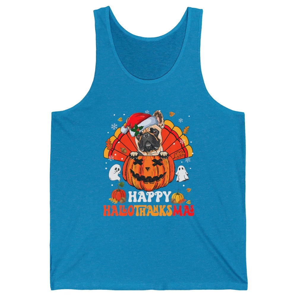 Mummy French Bulldog Dog Witch Happy Halloween Spooky Season Unisex Jersey Tank