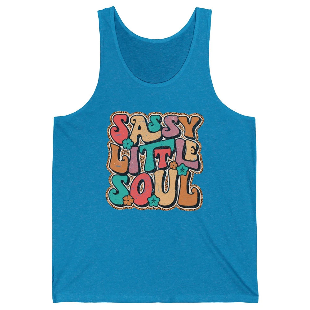 Retro Boho Groovy Sassy Little Soul Western Hippie Cowgirl Unisex Jersey Tank