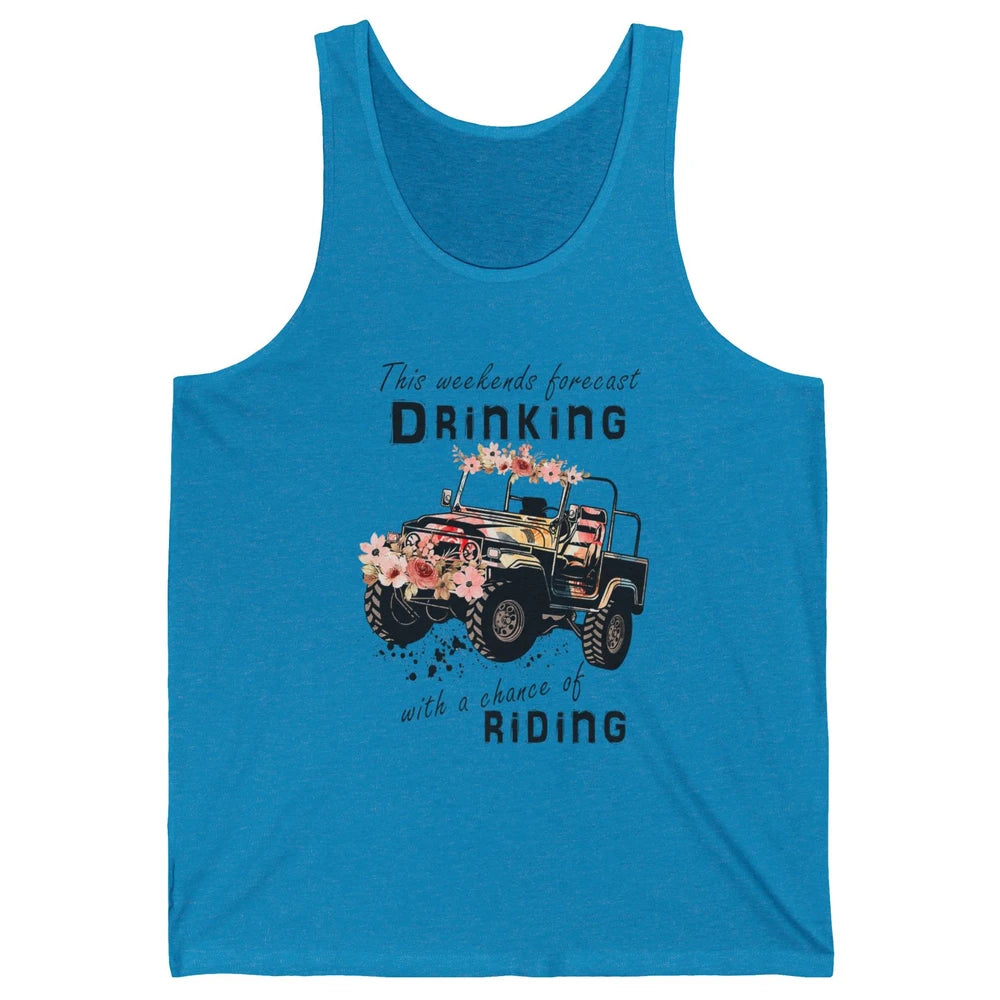 Drinking With Chance Riding Truck Mud UTV ATV SXS Offroad Unisex Jersey Tank