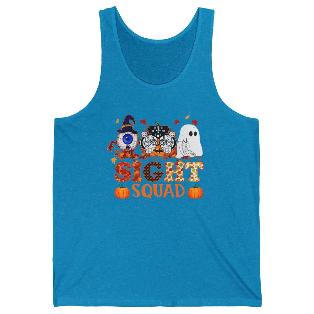 Optometrist Halloween Sight Squad Witch Pumpkin Optician Unisex Jersey Tank