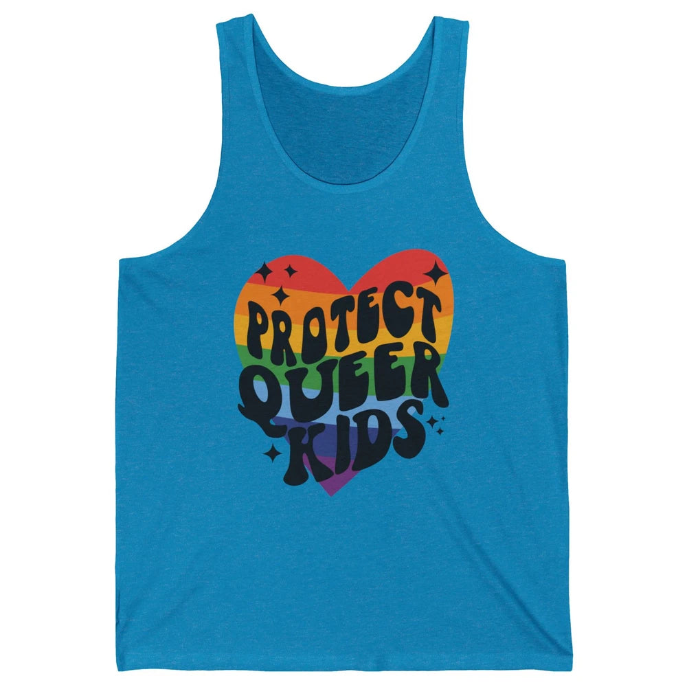 Protect Queer Kids Protect Trans Youth LGBT Gay Pride Ally Unisex Jersey Tank