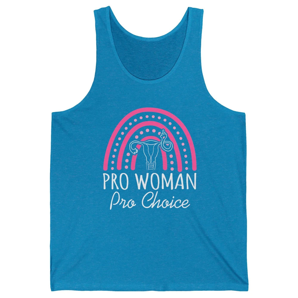 Pro Women Pro Choice My Uterus Rainbow Abortion Rights Unisex Jersey Tank