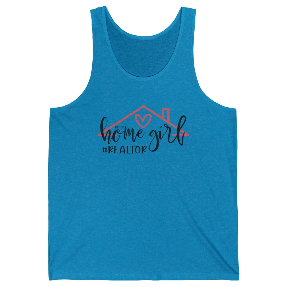 Realtor Life Home Girl Real Estate Agent Housing Investment Unisex Jersey Tank